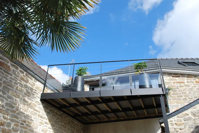 Terrasse métallique La Mézière